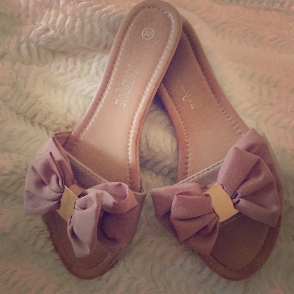 Tan Sandals with Gold hardware